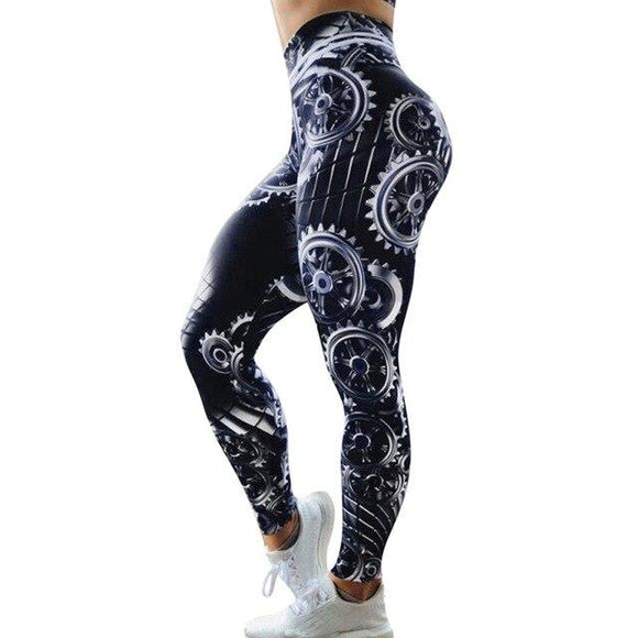 Leggings sport women fitness Print High Waist Leggings Fitness Sports Running Yoga Athletic Pants sport leggings - Presidential Brand (R)
