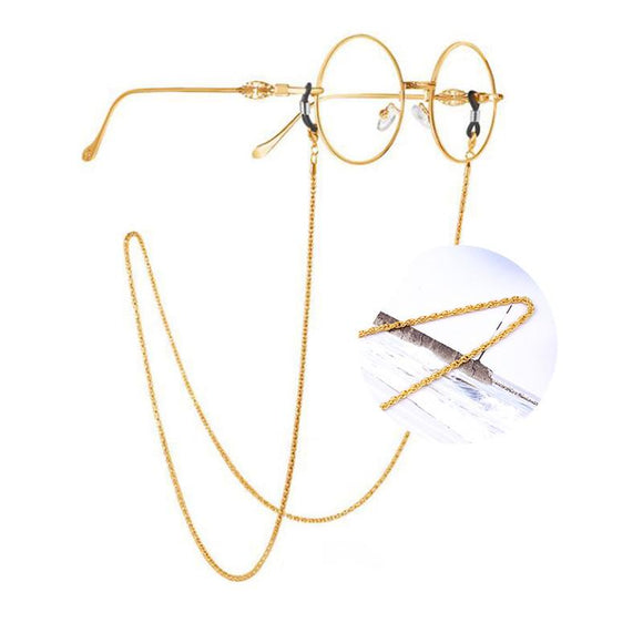 Vintage Eyeglass Holder Black Link Sunglasses Chain Retro Eyeglass Neck Cord Retainer Strap Eyewear metal reading - Presidential Brand (R)