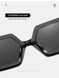 Vintage Polygon Chain Sunglasses Women Men 2020 Luxury Brand Design Retro Hexagon Oversized Sun Glasses Shades Male - Presidential Brand (R)