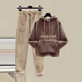 Hoodie Plus Size women hoodies and pants 2 piece set letter print suits - Presidential Brand (R)