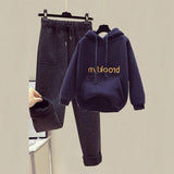 Hoodie Plus Size women hoodies and pants 2 piece set letter print suits - Presidential Brand (R)