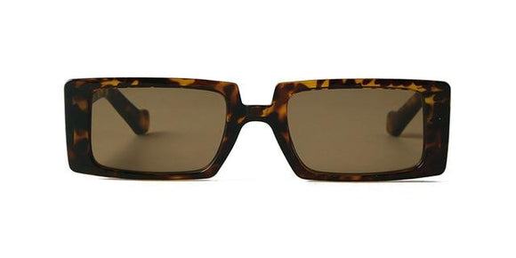 Trendy Rectangle Sunglasses Women Brand Design Black Thick Frame Fashion 90s Cool Sun Glasses Shades Female - Presidential Brand (R)