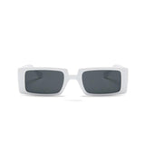 Trendy Rectangle Sunglasses Women Brand Design Black Thick Frame Fashion 90s Cool Sun Glasses Shades Female - Presidential Brand (R)