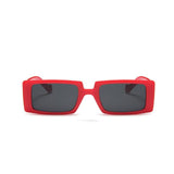 Trendy Rectangle Sunglasses Women Brand Design Black Thick Frame Fashion 90s Cool Sun Glasses Shades Female - Presidential Brand (R)