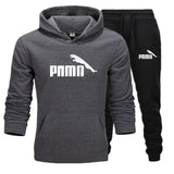Men's track suit fleece padded hoodie brand casual wear track suit men's jacket + pants warm wool liner winter sweatshirt suit。 - Presidential Brand (R)