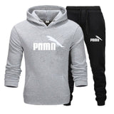 Men's track suit fleece padded hoodie brand casual wear track suit men's jacket + pants warm wool liner winter sweatshirt suit。 - Presidential Brand (R)