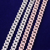 10mm Gold Miami Cuban Link Necklace Bling AAAA Zircon Charm Men's Hip Hop Chain Women Jewelry - Presidential Brand (R)