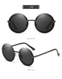 Vintage Round Sunglasses Women with Pearl Chain Accessory Luxury Brand Design Retro Gold Frame Sun Glasses Female Shades - Presidential Brand (R)