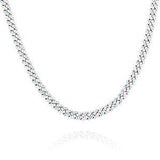 8mm Iced Out Bling CZ Miami Cuban Link Chain Charm Choker Necklace Pink Blue Trendy Fashion Necklace - Presidential Brand (R)