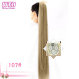 Ponytail Hairpieces WTB Long Silky Straight Drawstring Clip In Hair Tail False Hair 80cm Hair Extensions - Presidential Brand (R)