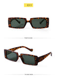 Trendy Rectangle Sunglasses Women Brand Design Black Thick Frame Fashion 90s Cool Sun Glasses Shades Female - Presidential Brand (R)
