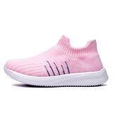 Women Slip-on Sneakers 36-42 Plus Size Running Shoes Comfort Breathable Mesh Sneakers - Presidential Brand (R)