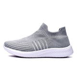 Women Slip-on Sneakers 36-42 Plus Size Running Shoes Comfort Breathable Mesh Sneakers - Presidential Brand (R)
