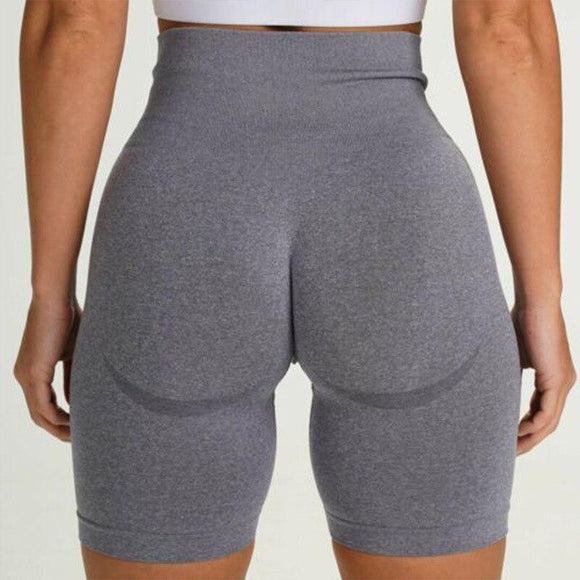 Women 14 Colors High Waist Seamless Workout Shorts Fitness Yoga Short Scrunch Butt Fitness Shorts Running Sports Gym Leggings - Presidential Brand (R)