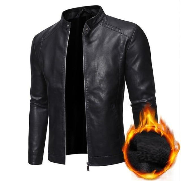 Men Faux Leather Jacket Motorcycle - Presidential Brand (R)