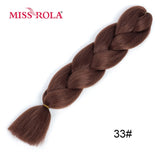 MISS ROLA 24Inch Glowing Twist Braids Braiding Hair Extensions Jumbo Braids Ombre Synthetic Hair Support Wholesale Kanekalon - Presidential Brand (R)