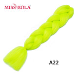 MISS ROLA 24Inch Glowing Twist Braids Braiding Hair Extensions Jumbo Braids Ombre Synthetic Hair Support Wholesale Kanekalon - Presidential Brand (R)