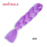 MISS ROLA 24Inch Glowing Twist Braids Braiding Hair Extensions Jumbo Braids Ombre Synthetic Hair Support Wholesale Kanekalon - Presidential Brand (R)