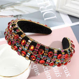 Fashion Girls Bezel Shiny Luxury Rhinestone Hair Band Hair Hoop Hair Accessories for Women Crystal Headbands Headwear - Presidential Brand (R)
