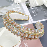 Fashion Girls Bezel Shiny Luxury Rhinestone Hair Band Hair Hoop Hair Accessories for Women Crystal Headbands Headwear - Presidential Brand (R)