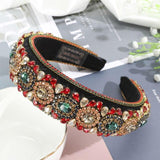 Fashion Girls Bezel Shiny Luxury Rhinestone Hair Band Hair Hoop Hair Accessories for Women Crystal Headbands Headwear - Presidential Brand (R)