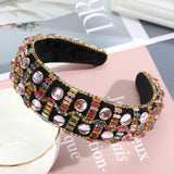 Fashion Girls Bezel Shiny Luxury Rhinestone Hair Band Hair Hoop Hair Accessories for Women Crystal Headbands Headwear - Presidential Brand (R)