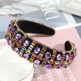 Fashion Girls Bezel Shiny Luxury Rhinestone Hair Band Hair Hoop Hair Accessories for Women Crystal Headbands Headwear - Presidential Brand (R)