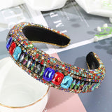 Fashion Girls Bezel Shiny Luxury Rhinestone Hair Band Hair Hoop Hair Accessories for Women Crystal Headbands Headwear - Presidential Brand (R)