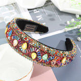 Fashion Girls Bezel Shiny Luxury Rhinestone Hair Band Hair Hoop Hair Accessories for Women Crystal Headbands Headwear - Presidential Brand (R)