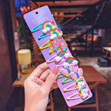 1Set Girls Cute Cartoon Animal Fruit Colorfur Hairpins Children Sweet Hair Clip Headband - Presidential Brand (R)