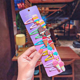 1Set Girls Cute Cartoon Animal Fruit Colorfur Hairpins Children Sweet Hair Clip Headband - Presidential Brand (R)