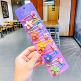 1Set Girls Cute Cartoon Animal Fruit Colorfur Hairpins Children Sweet Hair Clip Headband - Presidential Brand (R)