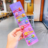 1Set Girls Cute Cartoon Animal Fruit Colorfur Hairpins Children Sweet Hair Clip Headband - Presidential Brand (R)