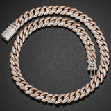 Exquisite 10mm Miami Cuban Link Chain Iced Out Chain Choker Bling Charms Necklace Chain Christmas Gift - Presidential Brand (R)
