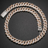 Exquisite 10mm Miami Cuban Link Chain Iced Out Chain Choker Bling Charms Necklace Chain Christmas Gift - Presidential Brand (R)