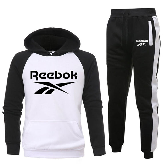 Hoodie suit 2020 autumn and winter new men's printed sportswear sweatshirt wool sweatpants jogging men's pullover - Presidential Brand (R)
