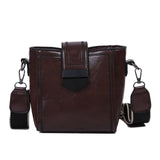 Shoulder Sling Bucket Bag Slit Pocket All- Matching Temperament Bag - Presidential Brand (R)