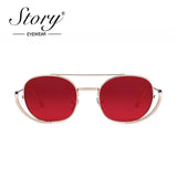 Retro square sunglasses women men luxury brand designer vintage anti blue light clear oval Sun Glasses Shades - Presidential Brand (R)