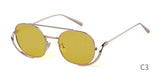 Retro square sunglasses women men luxury brand designer vintage anti blue light clear oval Sun Glasses Shades - Presidential Brand (R)