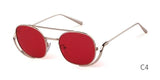 Retro square sunglasses women men luxury brand designer vintage anti blue light clear oval Sun Glasses Shades - Presidential Brand (R)