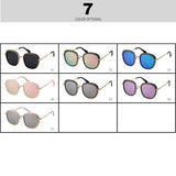 Retro Round Sunglasses Women Brand Vintage Gold Metal Frame Cat Eye Sun Glasses Black Shades High Quality Eyewear - Presidential Brand (R)