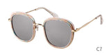 Retro Round Sunglasses Women Brand Vintage Gold Metal Frame Cat Eye Sun Glasses Black Shades High Quality Eyewear - Presidential Brand (R)