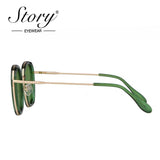 Fashion round sunglasses women men brand luxury design green candy lens pink frame Polarized sun glasses shades - Presidential Brand (R)