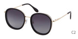 Fashion round sunglasses women men brand luxury design green candy lens pink frame Polarized sun glasses shades - Presidential Brand (R)