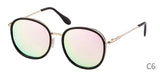 Fashion round sunglasses women men brand luxury design green candy lens pink frame Polarized sun glasses shades - Presidential Brand (R)