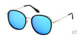 Fashion round sunglasses women men brand luxury design green candy lens pink frame Polarized sun glasses shades - Presidential Brand (R)