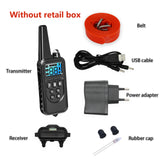 Electric Dog Training Collar 800m Pet Remote Control  Waterproof Rechargeable Vibration With LCD Display Suitable For All Dogs