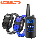 800m Dog Training Collar Dog Training Device IP7 Waterproof Pet Remote Control Rechargeable dog collar for 3 dogs at same time