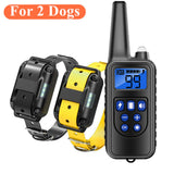 800m Dog Training Collar Dog Training Device IP7 Waterproof Pet Remote Control Rechargeable dog collar for 3 dogs at same time