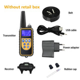 Electric Dog Training Collar 800m Pet Remote Control  Waterproof Rechargeable Vibration With LCD Display Suitable For All Dogs